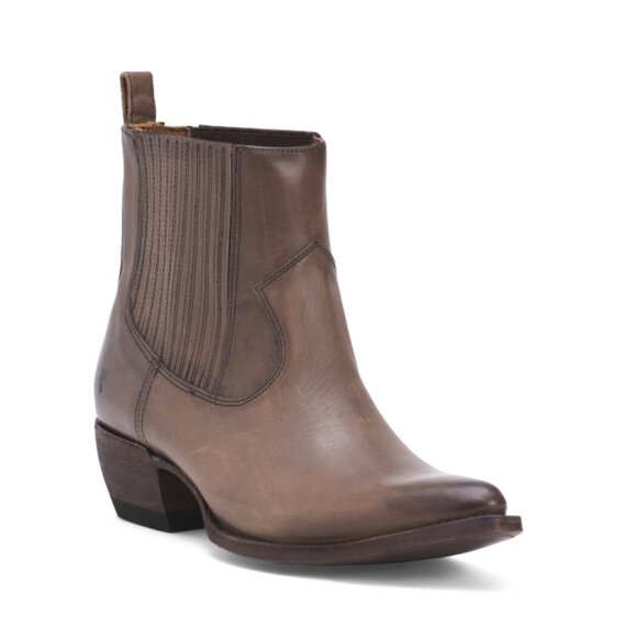 FRYE Stone Made In Mexico Leather Sacha Chelsea Boots - Picture 1 of 2